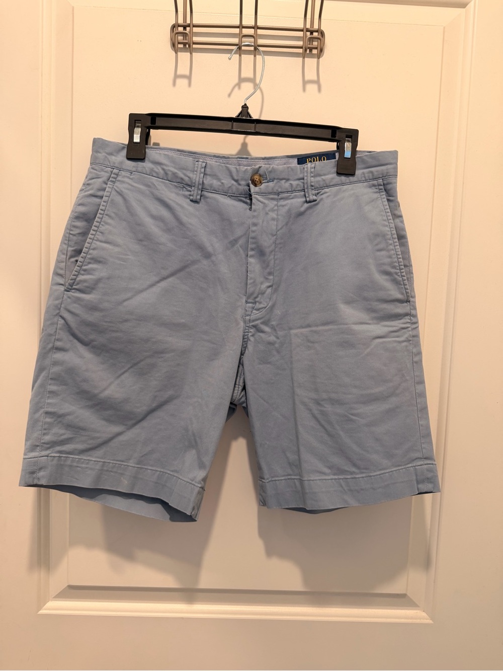 Polo Ralph Lauren Stretch
Classic Fit Light Blue Cotton
Chino Shorts Size 31